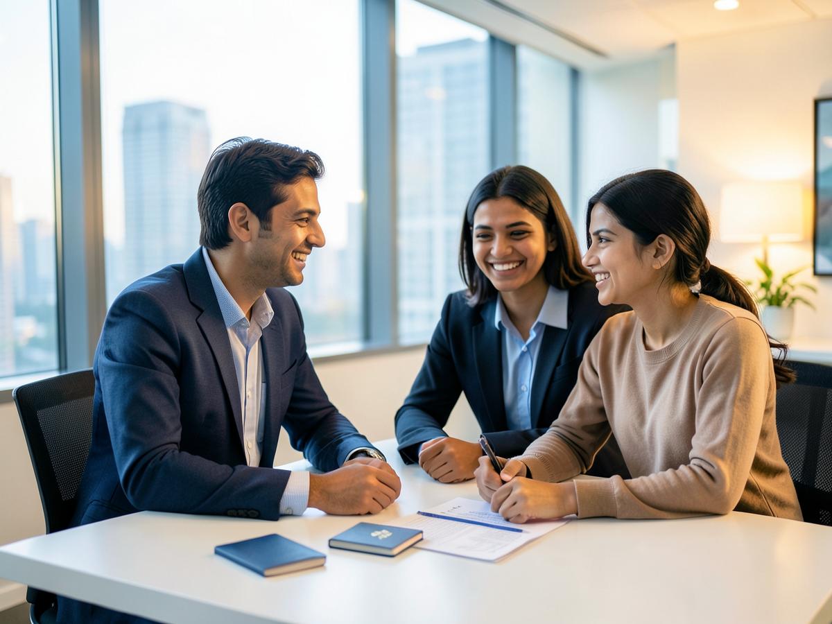 Expert Talk Migration consultant guiding a couple through their Europe application